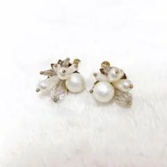 パール ビーズ イヤリング