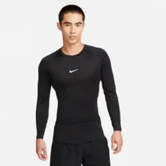 未使用◎NIKE ナイキDRI-FIT ロングスリーブ 長袖シャツ L 黒