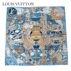 LOUIS VUITTON スカーフ カレ90 LVジャーニー M79836