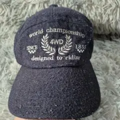 world championship 4WD 刺繍 キャップ ブラック