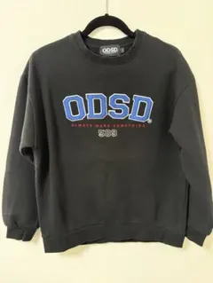 ODSD ブラック スウェット トレーナー　裏起毛
