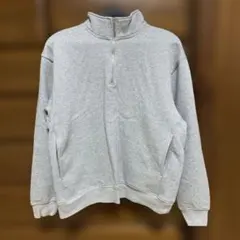 ワークマン　ヘビーウェイト裏起毛ハーフジップ　Mサイズ　グレー