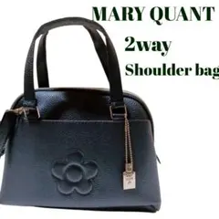 マリークワント ハンドバッグ ショルダーバッグ 2way ロゴ チャーム付