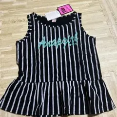 【新品】ANAP GiRL ストライプ柄 ペプラム タンクトップ 150-160のサムネイル