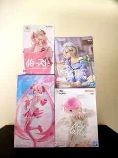 【送料込】初音ミク 桜ミク ラム 轟はじめ フィギュア4体セット