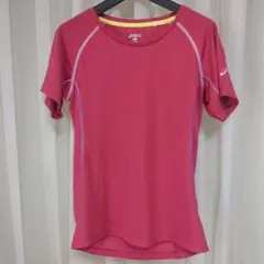 アシックス レディース 速乾Ｔシャツ ピンク Lのサムネイル