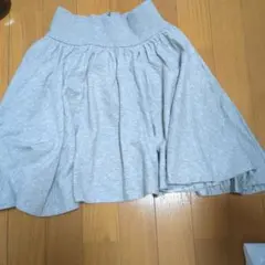 LOWRYS FARM グレー フレアスカート F