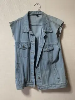 Gジャン　デニムジャケット　ハーフ