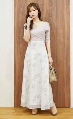 MERCURYDUO（マーキュリーデュオ）レースアップニットドッキングワンピース