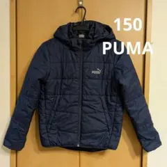 PUMA フード付きダウンコート ネイビー