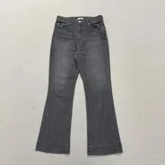 t2773 【プラステ】　フレアデニムパンツ　ブーツカット　グレー　ジーンズのサムネイル