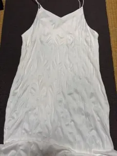 白キャミロングワンピース