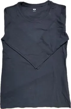 UNIQLO 七部袖 カットソー M ブラック