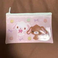 サンリオキャラクターズ フラットポーチ シュガーバニーズ セリア