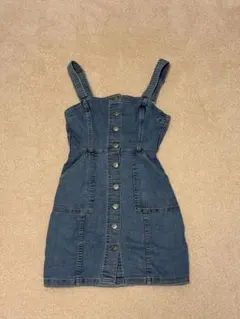 H&M デニムブルー ジャンパースカート EUR 32