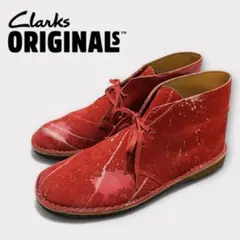 Clarks Originals 赤 スエード チャッカブーツ　us7 26cm