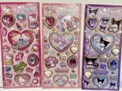キラキラジュエルシール　ハローキティ　マイメロディ　クロミ　3点セット