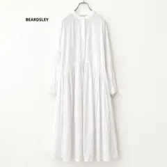 定価2.42万 ビアズリー ギャザーワンピース ホワイト サイズ0 名品 人気のサムネイル