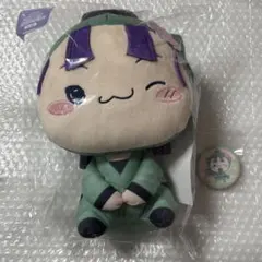 忍たま フリューくじ もちぴこBIGぬいぐるみ 缶バッジ 立花仙蔵