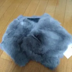 新品未使用★コムサイズム★ラビットファーショール