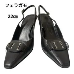 Ferragamo フェラガモ　パンプス ヒール　ブラック22㎝