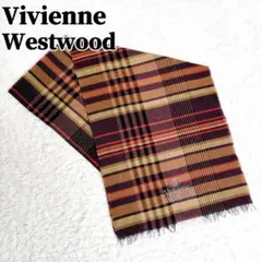 希少✨ Vivienne Westwood チェック マフラー ストール オーブ