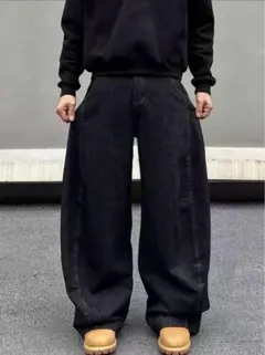 黒　バギーデニム menes jaded london bigboy似