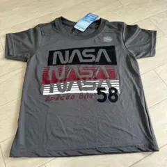 アメリカNASA 夏に最適なサラッとしたドライな生地の半袖ロゴ入りTシャツ
