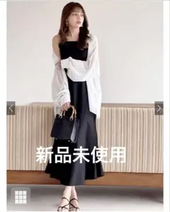 すーもすーも様 GRL マーメイドキャミワンピース[ai16] ブラック M新品