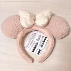 ディズニー ミニー　カチューシャ ピンクベージュ