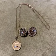 中古品　ソニアリキエル　ネックレスレス&イヤリングセット