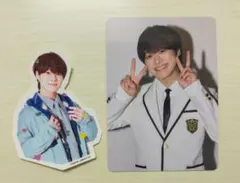 大橋和也 なにわ男子 HARDWORK ファミクラ盤 特典 トレカ シール