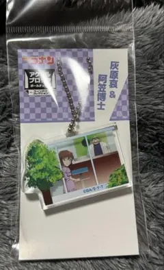 名探偵コナン　アクリルブロック　ポールチェーン　灰原哀　阿笠博士　ウィンドウ