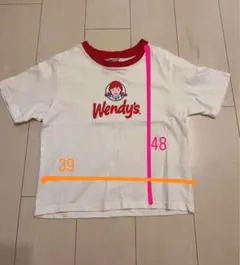 Wendy's 半袖Tシャツ ホワイト/レッド
