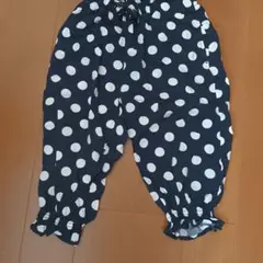 ドット柄 ロングパンツ 130サイズ レーヨン100%のサムネイル