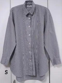 エクストラファインコットンオーバーサイズロングシャツ　S