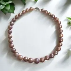 淡水パール ラベンダー系 ネックレス 約45cm