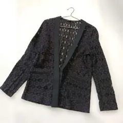 ZARA レース　ジャケット　ブラック　Mのサムネイル