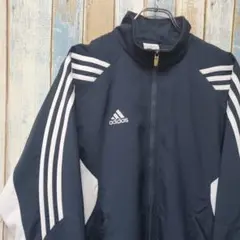 ☆アディダス00s☆ナイロンジャケット☆刺繍ロゴ☆内側メッシュ☆Ｌ相当