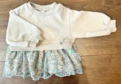 apres les cours トレーナードッキング花柄チュニック 80