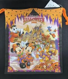 東京ディズニーランド2004年ハロウィーン ミッキー＆ミニー 巾着