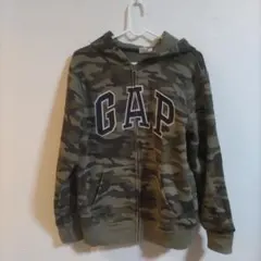 GAP KIDS 迷彩柄ジップアップパーカー 160cm