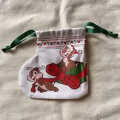 ディズニー チップとデール クリスマス 巾着袋