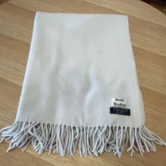 Acne Studios ウールストール グレーホワイト