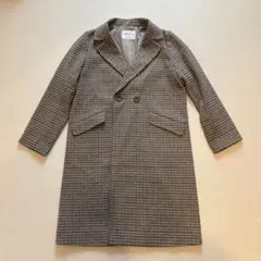 グローバルワーク GLOBAL WORK チェスターコート ロング 千鳥柄