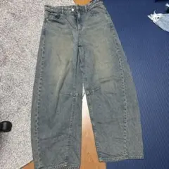 GU バレルレッグジーンズ Lサイズ 67BLUE