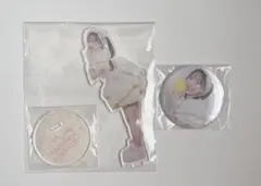 松本かれん　アクスタ 缶バッジ 生誕記念 ラッフルくじ