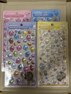 無*レ様 【正規品】しずくちゃん ボンボンドロップシール(大) 4種コンプリート