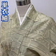 ◎KP493 単衣 紬 身丈149.5cm 夏用 広襟 夏着物 正絹