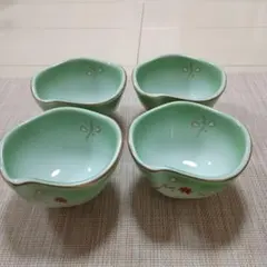 有田焼 青磁 緑皿 弥源次窯 金彩 日本料理 和食器 昭和 레트로 ヴィンテージ